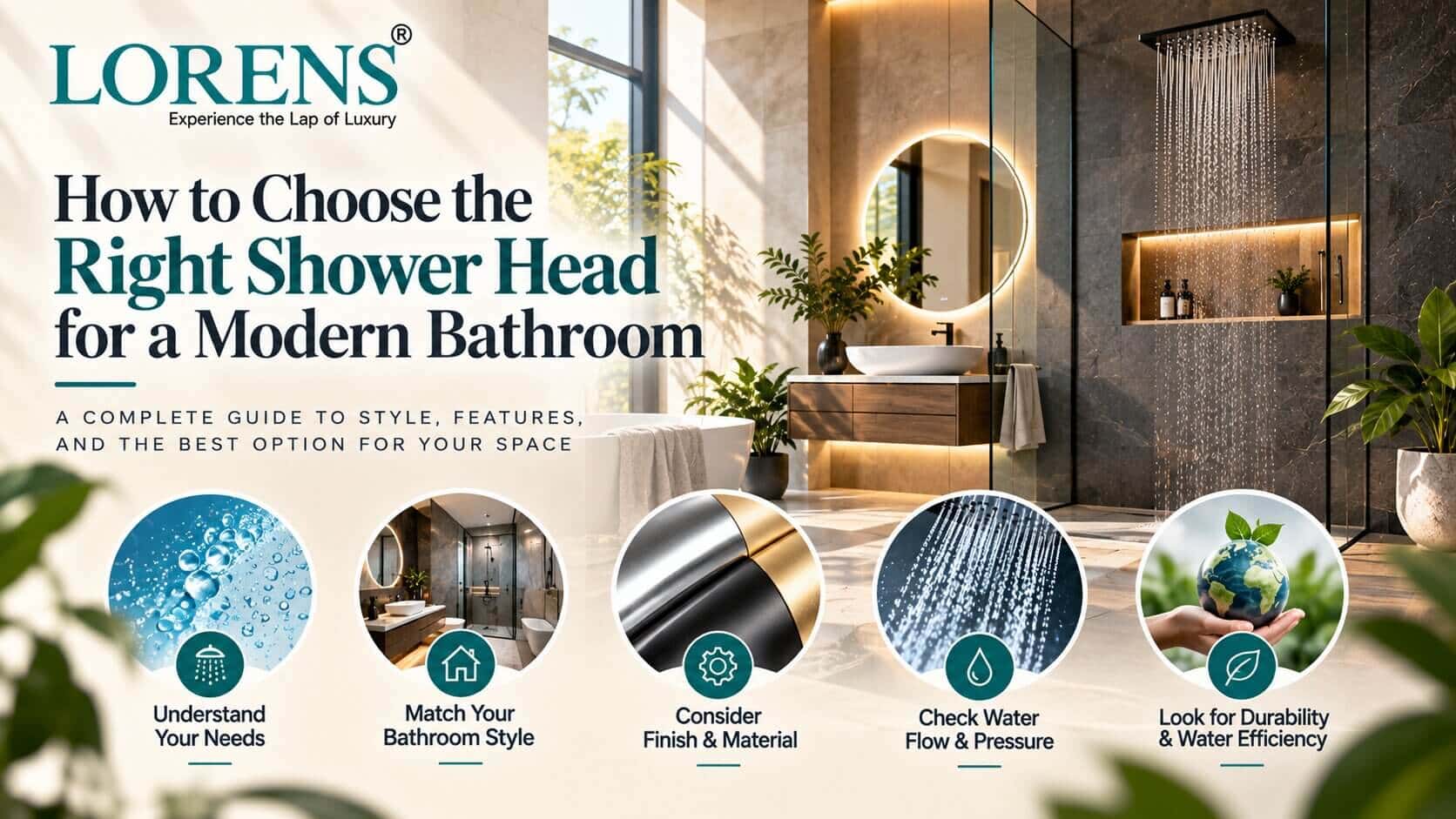 How to Choose the Right Shower Head for a Modern Bathroom