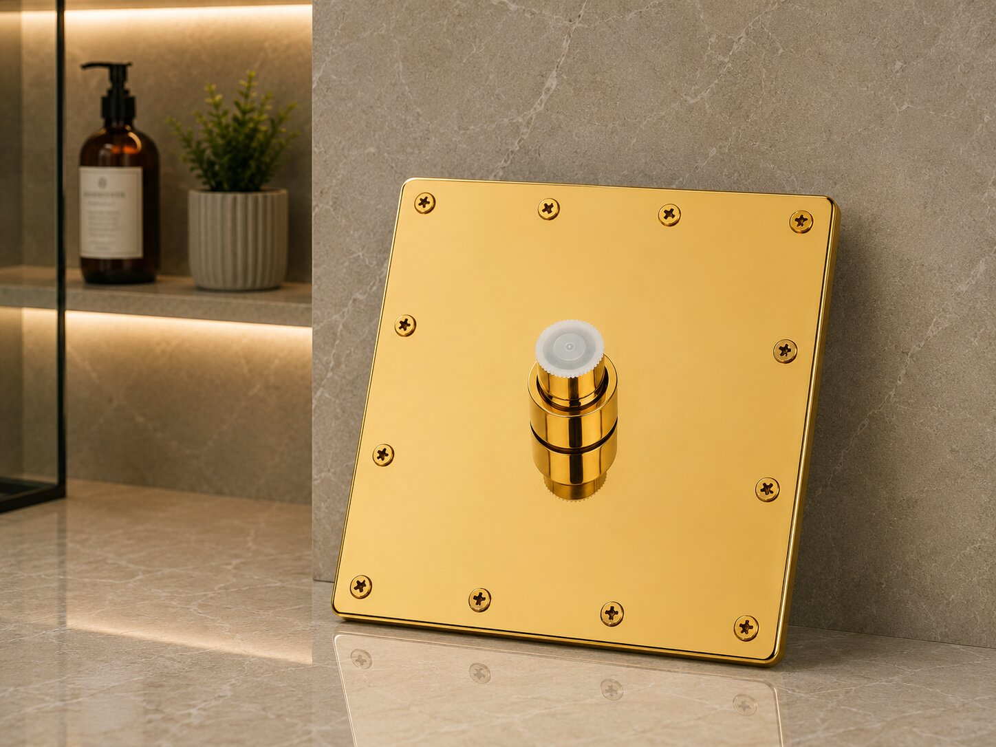 PVD Shower Gold view 2