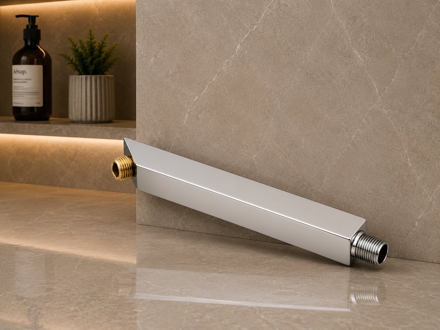 Square Cross Shower Arm SAC-11007